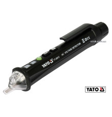 Індикатор напруги мережі індуктивний безконтактн YATO: 12/48-1000 В, з ліхтарем, живл. 2 х ААА [120]