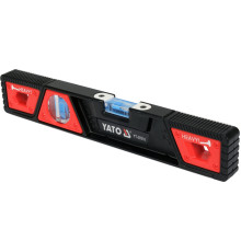 Рівень ударостійкий з магнітами YATO: L= 30 см. 2 капсули в алюмінієвому корпусі [40]