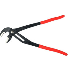 Кліщі переставні по трубах з блокув. кнопкою YATO: L= 415 мм, розвід губ- 95 мм  Cr-V [6/24]