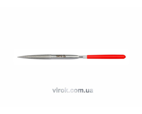Надфіль алмазний YATO півкруглий, l= 160/50 мм, b= 4 мм [80/800]