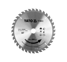 Диск пиляльний победітовий по дереву YATO: 185x20x2.2x1.5 мм, 36 зубців, R.P.M до 9500 1/хв [25/50]