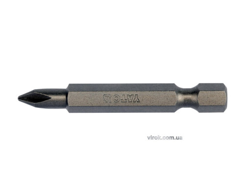 Насадка викруткова YATO : "Philips" PH1 x 50 мм. HEX 1/4". 10 (Уп/Шт.) [20/100]