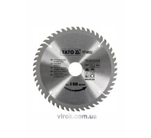 Диск пильный победитовый по дереву YATO: 184х30х3.2х2.2 мм, 50 зубцов, RPM до 9000 1/мин [25/50]