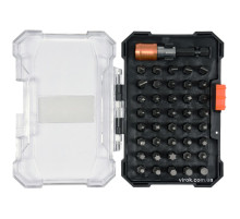 Насадки викруткові з тримачем STHOR Cr-V, з 6-гран. хвостов.- 1/4", l= 25 мм, наб. 41 елем. [10/40]