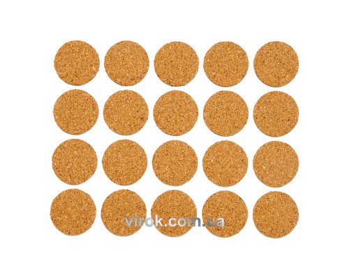 Протектор самоклеючий корковий VOREL 20мм, набір 20шт [60/720]