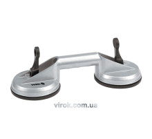 Присоска для монтажа стекла двойная VOREL: d=115 мм, m=70 кг, алюминий [10]