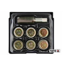 Набор для ремонта масляных пробок YATO: с алюминиевыми прокладками, резьба - М20 х 1.5, 6 шт [10/40]