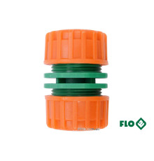 Муфта сполучна 2-х водяних шлангів 1/2" FLO пластикова [30/240]