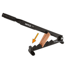 Дровокол ручний YATO : ніж- 680 х 8 мм, станина- 355 х 40 мм, лезо- 270 мм [4]