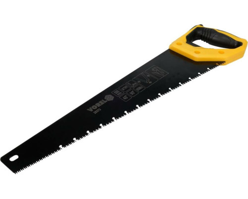 Ножівка по дереву VOREL l= 500 мм, t= 0.9 мм, фосфатоване покриття, 9 зубів/1" [12/48]