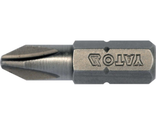 Насадка отверточная YATO: "Philips" PH2 х 25 мм. HEX 1/4". 10 (Уп/Шт.)