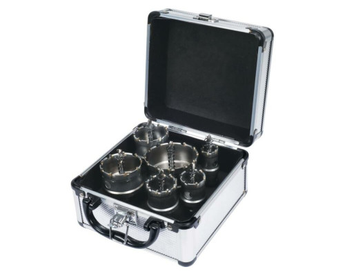 Свердла коронки по металу TCT YATO Ø22-30-35-45-50-65x 103мм, товщ до 25мм, HEXт 3/8" 6ш