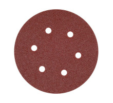 Круг шліфувальний з наждачн. паперу з липучкою YATO: Ø= 150мм, Р40, 6 отв до YT-09739, -09740, 50 шт