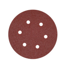 Круг шліфувальний з наждачн. паперу з липучкою YATO: Ø= 150мм, Р40, 6 отв до YT-09739, -09740, 50 шт