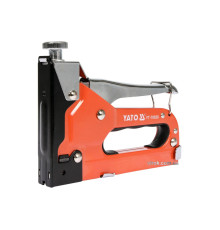 Степлер з регулятором сили YATO Скоби:(пряма 4-14х11,3мм;півкр 10-12х6,3мм) Цвях-10-14x2 t= 1.2мм[6]