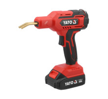 Паяльник для пластика YATO аккумул. Li-Ion 18 В 2 Год, 60 Вт, макс. t= 500ºC в футляре с оборудованием