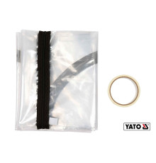 Плівка пилезахисна для дверних і віконних отворів YATO: 217х117 см, тип "U", отвір- 180 х 60 см [12]