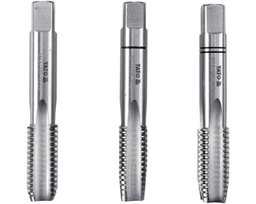 Мітчик YATO М5 х 0.8 мм, HSS М2, l= 50 мм, 3 шт [60/240]