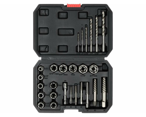 Набор экстракторов YATO 26 Ед. + шпильки для сломанных винтов [10]