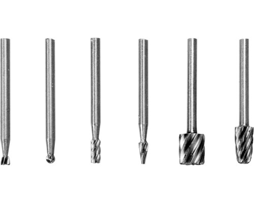 Фрези по металу HSS STHOR до мінішліфмашини зі шпінделем Ø= 3,2 мм, кпл. 6 од. [50]