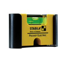 Рівень - міні STABILA Pocket Electric PRO для електриків магнітний, 1 капсула, кріп-чохол 7 х2 х4 см