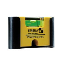 Рівень - міні STABILA Pocket Electric PRO для електриків магнітний, 1 капсула, кріп-чохол 7 х2 х4 см