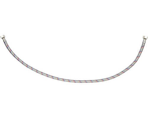 Шланг водопровідний з опліткою з нерж сталі FALA l= 800мм, Ø= 8/12, з'єднання F-3/8" х F-3/8" 1 МПа