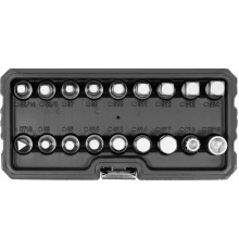 Торцеві насадки для оливозливних пробок YATO: квадрат- 3/8"; Cr-V, 18 шт [5/10]