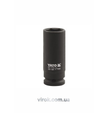 Головка торцева ударна 6-гранна YATO : подовжена, квадрат 1", М= 32 мм, L= 90 мм [6/24]