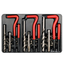 Набір для ремонту різьби YATO, М6х1,0, М8х1,25- 10,8 мм; М10х1,5-13,5 мм; 88 ел