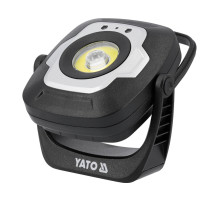Прожектор диодный, переносной YATO, 10Вт, 1200/600/100 Lm 3 режима, пит.- аккумул. 3,7 В, 4,4 АГод