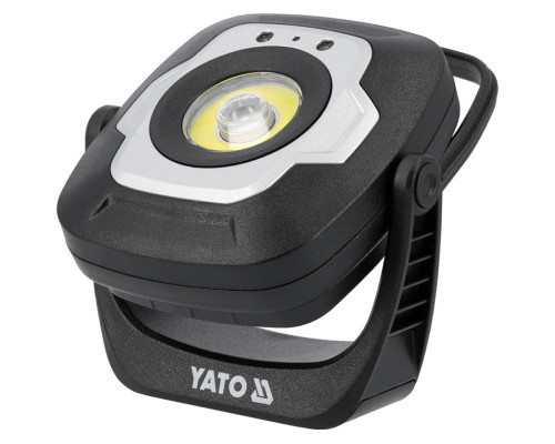 Прожектор діодний, переносний YATO, 10Вт, 1200/ 600/ 100 Lm 3 режими, живл.- акумул. 3,7 В, 4,4 АГод