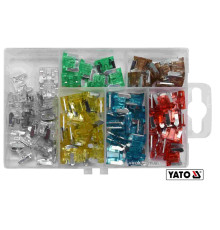 Автомобильные предохранители YATO MINI, по 20 шт. для токов 10, 15, 20, 25 А; 10шт-7.5, 30А; 100шт[12]
