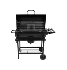 Гриль прямокутний вугільний  LUND, 71х 35 см, на 4 ніжках (з 2 колесами) з кришкою; 108х66х94/122 см