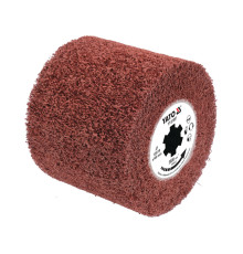 Щітка-вал до шліфувально-брашувальної машинки YATO фіброва по металу, Ø= 120/19 мм, шир.- 100мм [20]