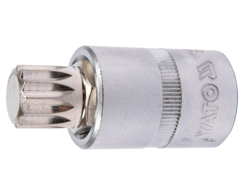 Головка торцева YATO квадрат 1/2 "SPLINE" M16, L= 55 мм [40/160]