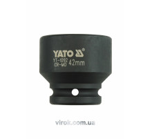 Головка торцева ударна 6-гранна YATO : квадрат 3/4", М= 42 мм, L= 57 мм [4/16]