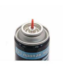 Балон газовий для запальничок VIROK 150g/250ml.  1-разовий (4 перехідників на кришці) [12 шт/уп]