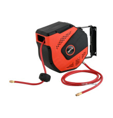 Шланг пневматичний ПВХ на котушці YATO з швидкоз'єдн. наконеч-ми 1/4", Ø=8мм, тиск- 20Bar, l=20м [2]