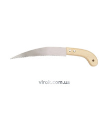 Ножівка садова VOREL з дерев'яною ручкою, L=250 мм [12/120]