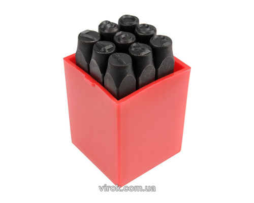 Трафарети цифрові YATO, кпл. 9 шт,h-8 мм [18]