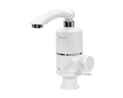 Нагрівач води проточної мереж. FALA до 60°С,3кВт,тиск 0,04-0,6MPa, гусак l=10 см, нижнє під'єднання