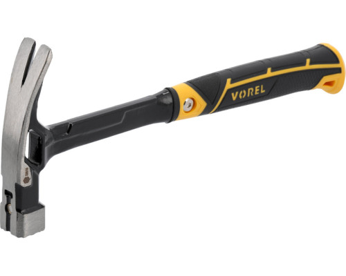 Молоток сталевий VOREL m= 450 г, обух- 140х 28х 28 мм, l= 365 мм з магнітом [6/24]