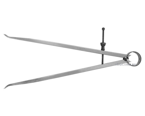 Кронциркуль для внутрішніх вимірів YATO : l= 250 мм, з гвинтовим фіксатором і на пружині [10/50]