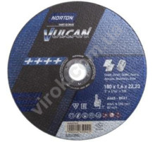Диск відрізний по металу і нержав. сталі тм "NORTON VULCAN"; Ø= 180х22,2 мм, t= 1,6 мм