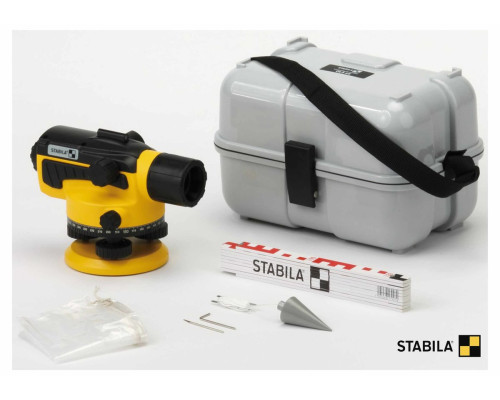Нівелір оптичний STABILA OLS 26 : (26x, 2 мм/км, кейс) IP 54. міцний корпус з захистним кожухом.