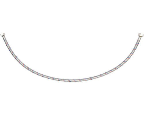 Шланг водопровідний з опліткою з нерж сталі FALA l= 800мм, Ø= 8/12, з'єднання F-1/2" х F-3/8" 1 МПа