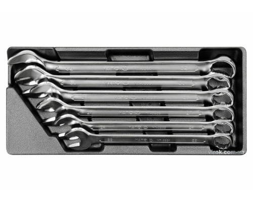 Вклад до інструментальної шафи YATO, набір комбінованих ключів 22-32 мм, 6 шт. [4]