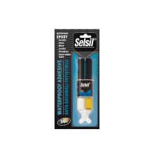 Клей 2-компонентний епоксидний SELSIL "5 хв" водостійкий швидкий,  28 гр [12]