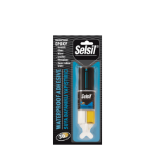 Клей 2-компонентний епоксидний SELSIL "5 хв" водостійкий швидкий,  28 гр [12]